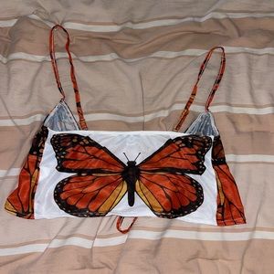 butterfly crop top